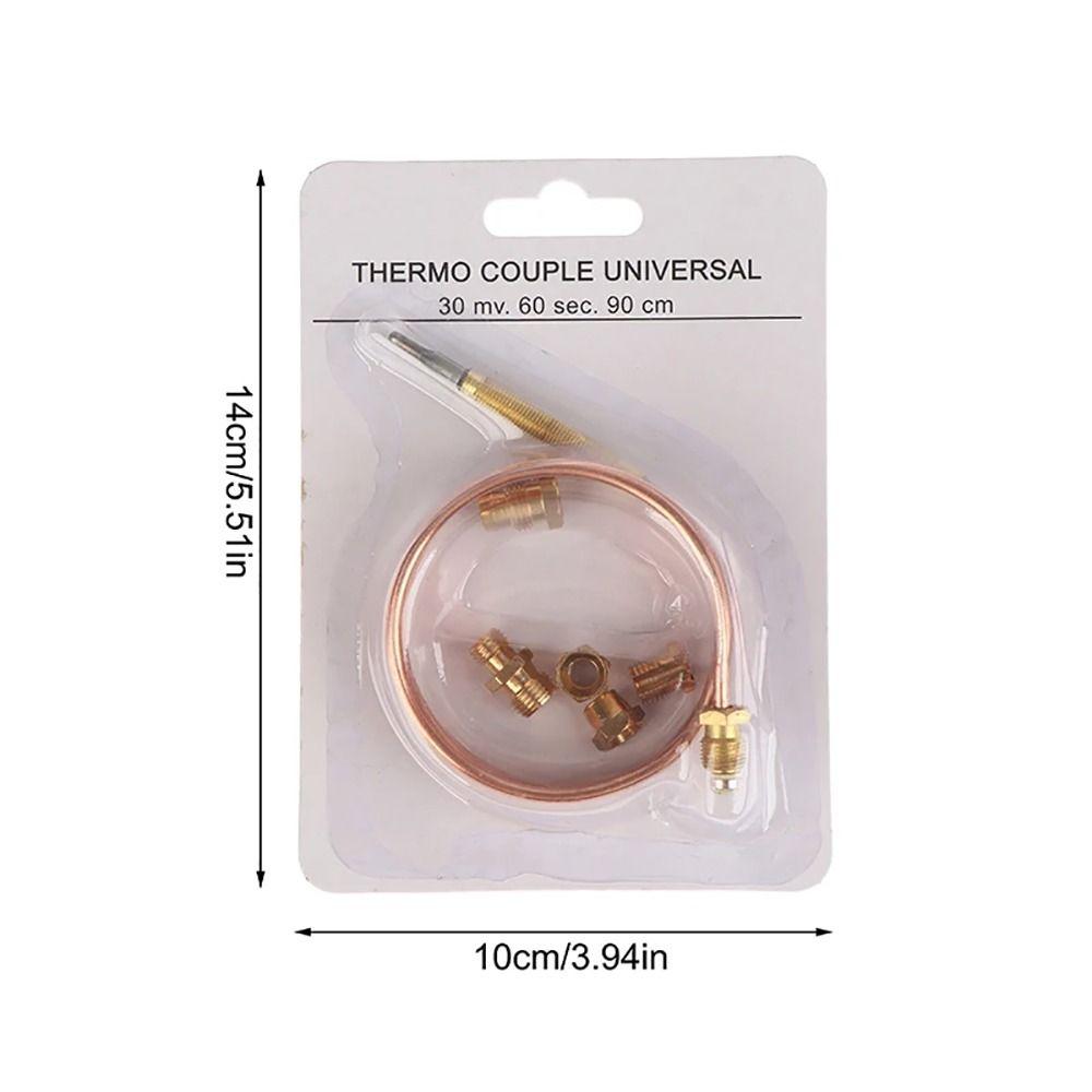 1Set M6 Thermocouple Replacement Set Universal Thread Gas Valve Induction Line Gas Stove Probe 60/90/120/150cm