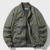 Men’s Spring/Autumn Baseball Cotton Jacket – Loose Fit, Casual Workwear, Functional Design, Large Sizes Available.