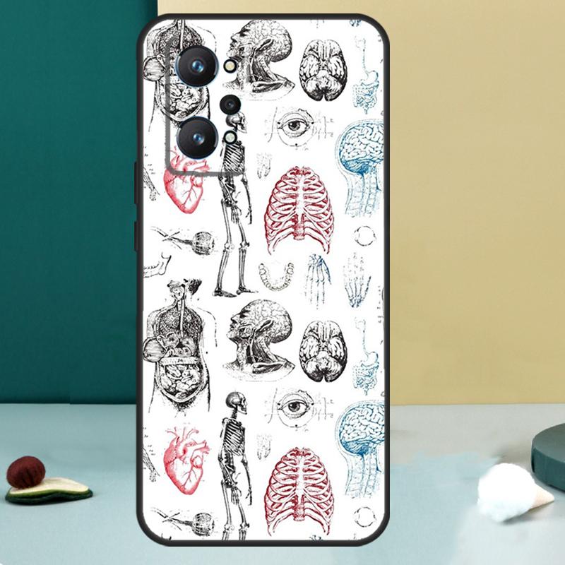 Medical Human Organs Brain For Realme 13 12 10 11 14 Pro Plus GT 6 5 6T GT7 Pro C55 C53 C51 C21Y C25S C75 C67 C61 Case