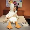 Large White Goose Plush Pillow Huggable Stuffed Animal Soft Duck Sofa Cushion for Cuddling And Stress Relief