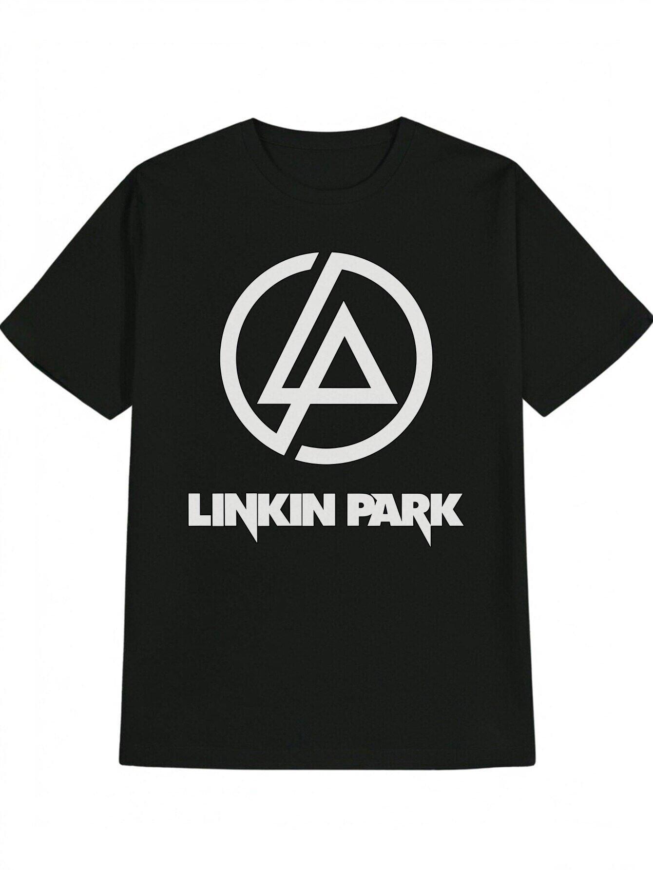 Casual Graphic T-shirt - Linkin Park Logo Print XL