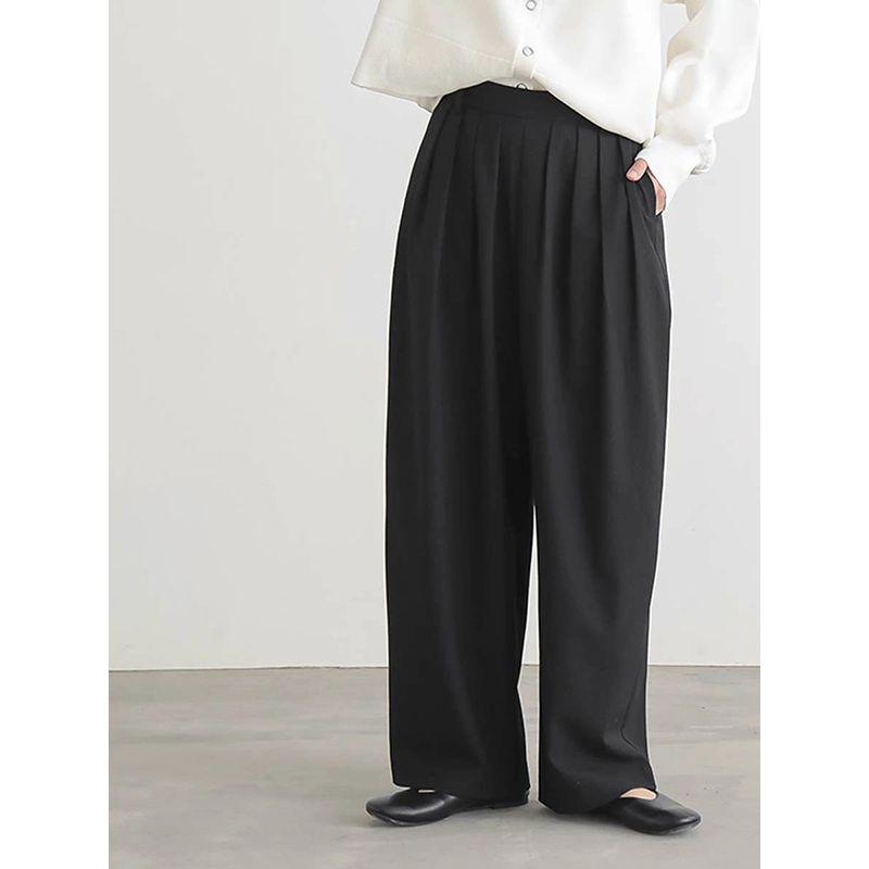 Summer New Arrival Women's Clothes Casual Pants 3 Colors Minimalist Easiest for Match Small Loose Pants Pants High Waist Loose-Fitting Slimming Pants