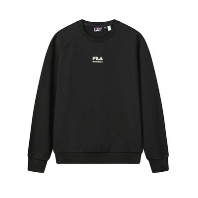 Fila Orijinal Moda Basit Retro Klasik Kişilik Trend Sokak Günlük Rahat Çok Yönlü Bisiklet Yaka Bol Sweatshirt F11M619210FBK