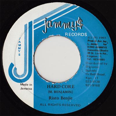 7inch Record RISTO BENJI - Hard Core NONE Jammy's Records 1993 Jamaica Reggae, Ska & Dub Used