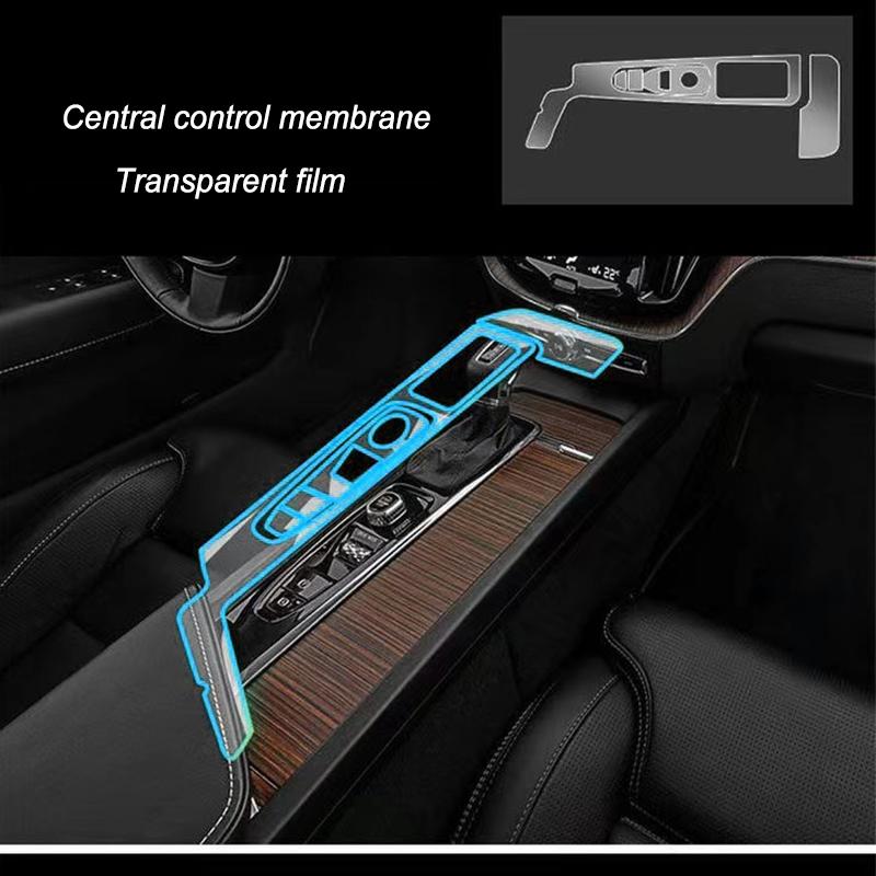 Pre volvo XC60 V60 S60 navigačná fólia centrálne ovládanie interiérová fólia prevodovka fólia ochranné nálepky na auto Príslušenstvo