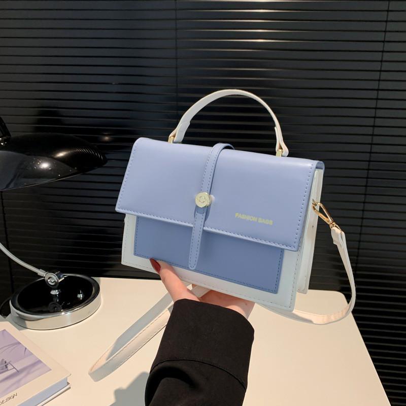 Fashionable Candy Color Pu Shoulder Bag Trendy Street Style Small Crossbody Bag