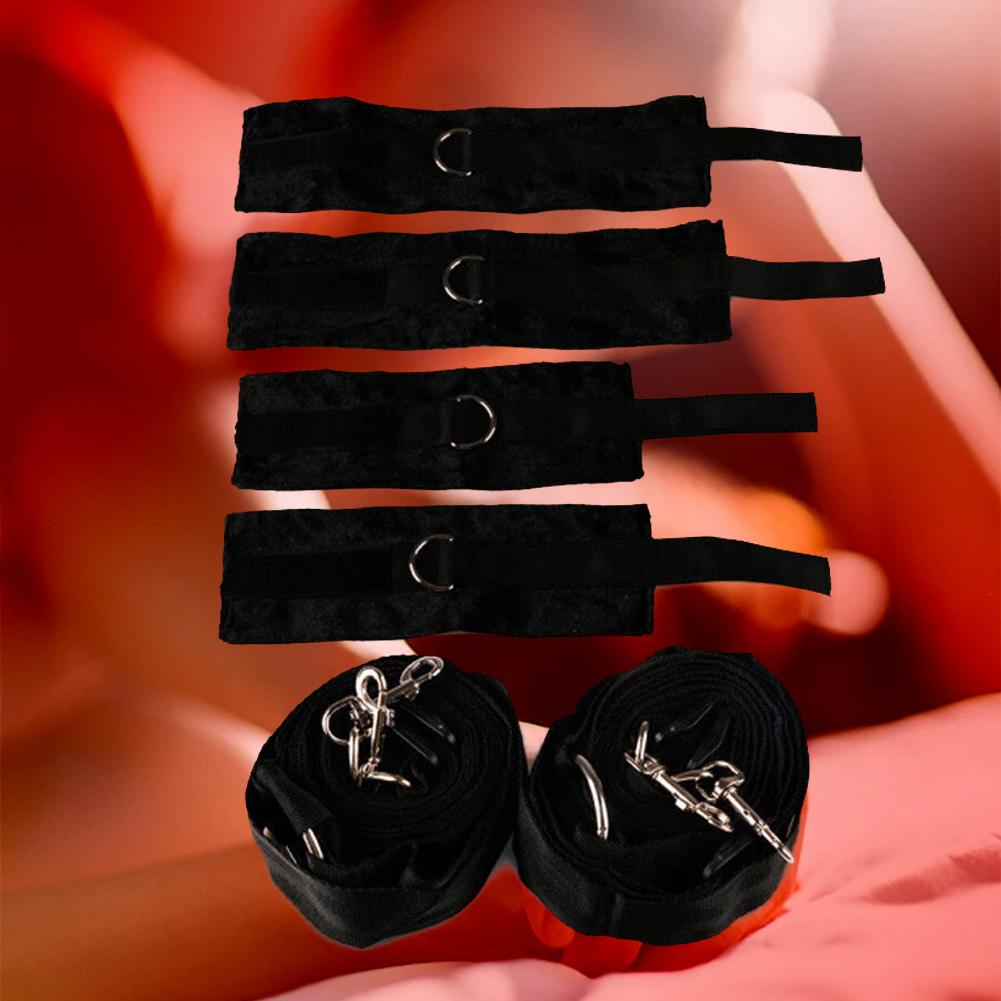 Couple Bed Bondage Toys Sex Bondage Multiple Pose Restraint Erotic Products Suitable For Adults Handcuffs Footcuffs Slave Toy