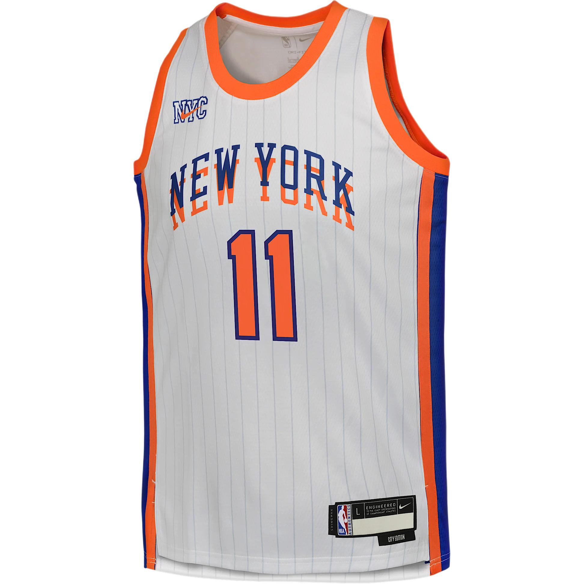 

Nike X NBA Collaboration Dri-Fit New York Knicks FW24 Jalen Brunson 2024/25 City Edition Pullover Kids Tops White 9Z2B7BU8P-BRU M