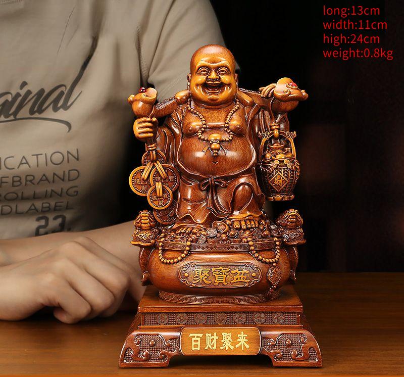 Maitrejova Mísa Pokladu Zvání Bohatství Buddha s Velkým Břichem Socha Obývací Pokoj Kancelář Chodba Dárky k Nastěhování