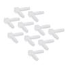 10Pcs Elbow Hose Barb Plastic Fitting 90 Degree Equal Barbed Joint Adapter L Shape for Aquarium