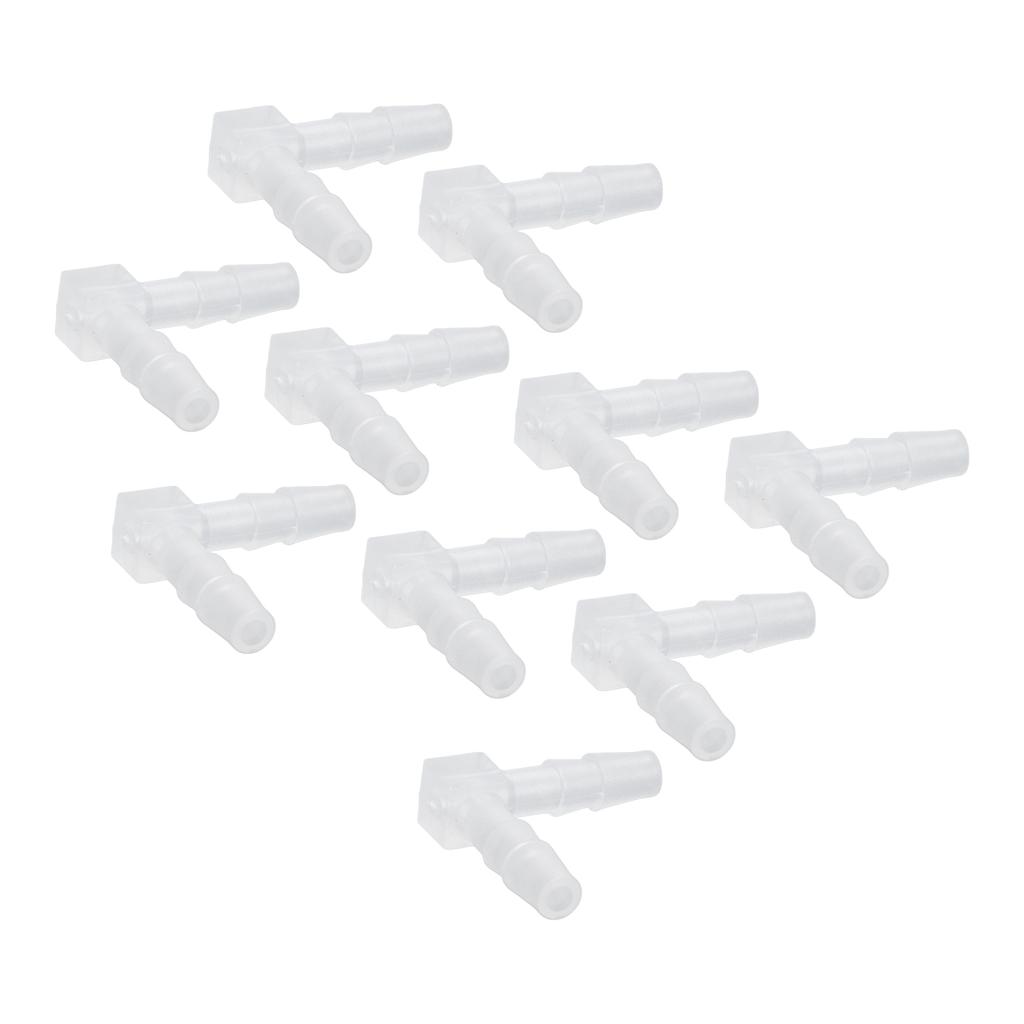 10Pcs Elbow Hose Barb Plastic Fitting 90 Degree Equal Barbed Joint Adapter L Shape for Aquarium