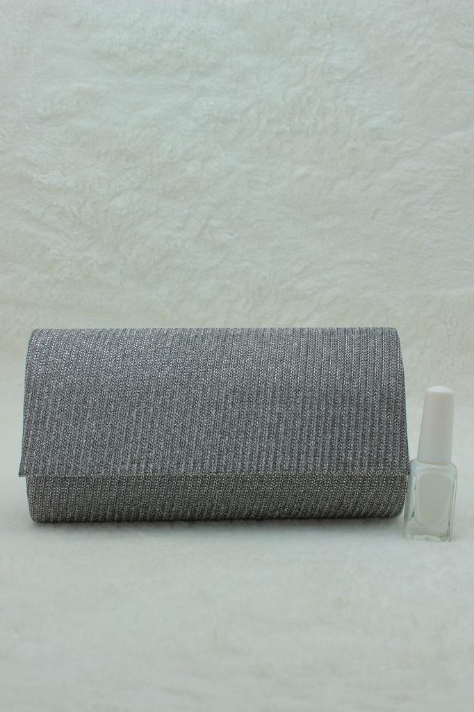 Women's Stylish and Useful Evening Dress Bag Evening Dress Bag Clutch Portfolio Strap Shoulder and Handbag Çupra Silver 2023