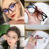 Men and Women Retro Round Anti Blue Light Computer Glasses Reading and Playing Games Eye Protection Outdoor Sports Sun Glasses