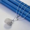 925 Sterling Silver 16-30 Inch Exquisite Round Hollow Pendant Necklace, Women's Fashion Gift, Wedding Jewelry Accessories