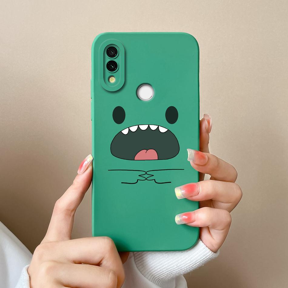 Case For Xiaomi Redmi 7 Cute Candy Painted Cover For Redmi7 Soft Liquid Silicone Upgrade Lens Protection Anti Drop Phone Shell