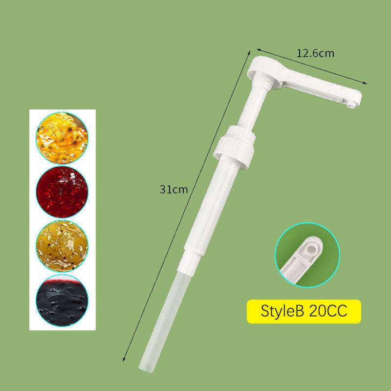 Syrup Pumps Dispenser Replacement Sauce Pressure Nozzle Bottle Pump Containers for Coffee Kitchen Seasoning Liquid