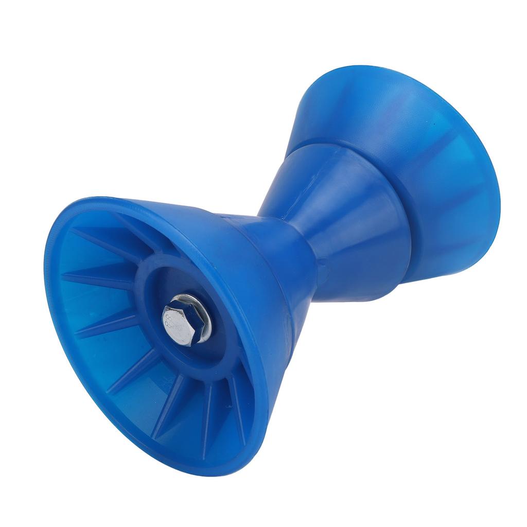 4 Inch Boat Roller Bow Stop with 1 2in Shaft Scratch Resistant PU Blue Trailer Roller Assembly for Yachts