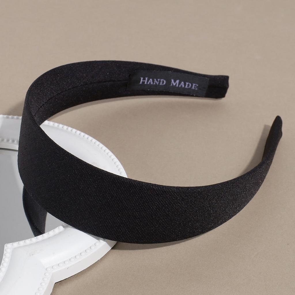 Wide edge satin headband plastic candy colored fashionable women's face wash headband hair accessory