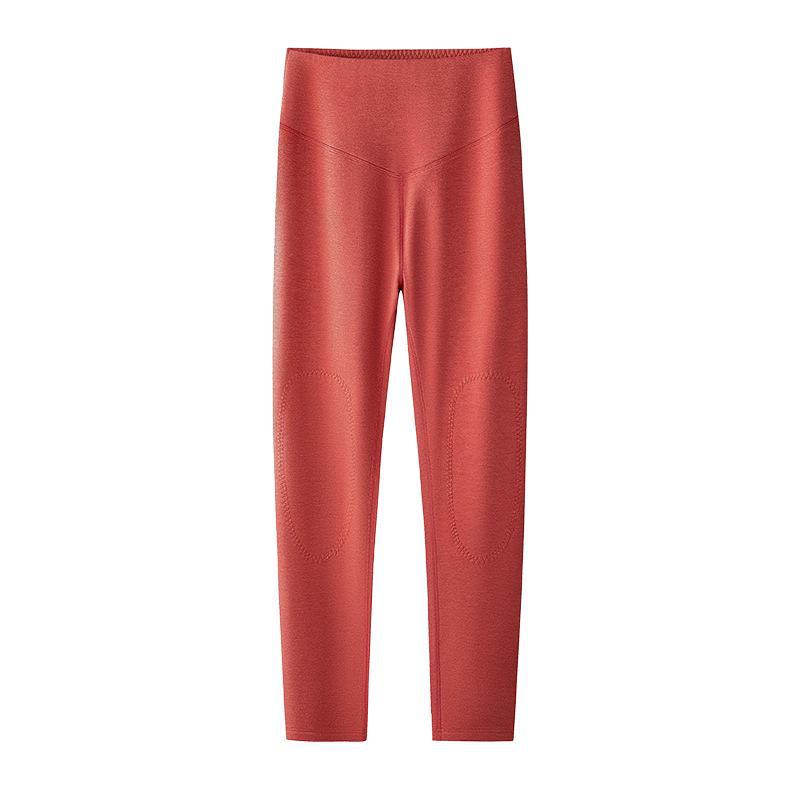 Leggings Taille Haute en Poil de Chameau avec Genouillères - Chauds, Velours Épais pour l'Automne/Hiver pour Femmes