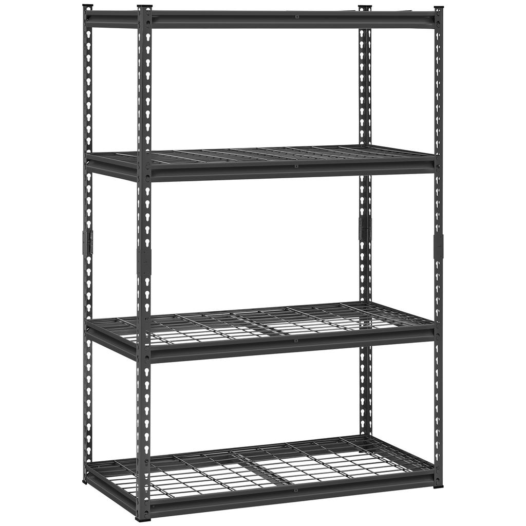 VEVOR Storage Shelves, 2400 lbs, 4 Tier Heavy Duty Garage Shelving