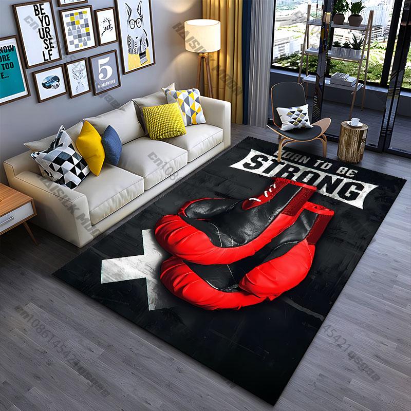 Strength Determination Boxing Gloves Carpet Yoga Living Room Room Decor Children's Crawling Mat Doormat Area Rug Games Mat