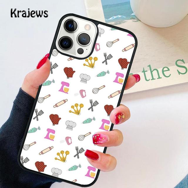Baking Cooking Utensils Chef soft Phone Case Cover For iPhone 17 Air 16 15 14 plus 12 13 pro max coque Fundas