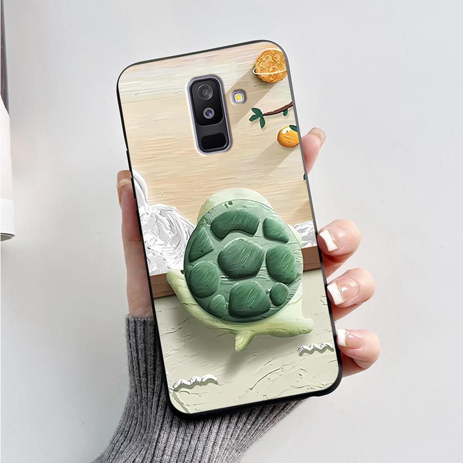 Für Samsung Galaxy A6 Plus A6+ 2018 Hülle SM-A605F Silikonhülle Niedlicher Bär Cartoon Weiche Funda Für Samsung A6 2018 A6Plus Stoßstange