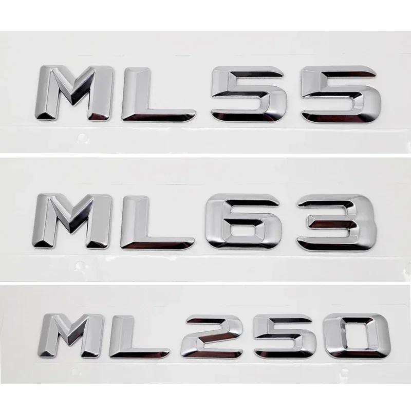 3D Car Rear Trunk Letters Stickers Decal Accessories for Mercedes Benz Old Style ML55 ML63 ML250 ML300 ML320 ML350 ML400 ML430