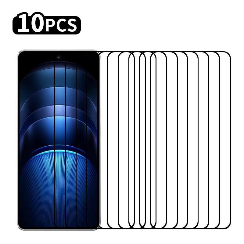 

RURIHAI 10Pcs For vivo iQOO Neo9S Pro+ 5G High Aluminium-Silicon Glass Film 0.26mm 2.5D Secondary Hardening Screen Protector Type A