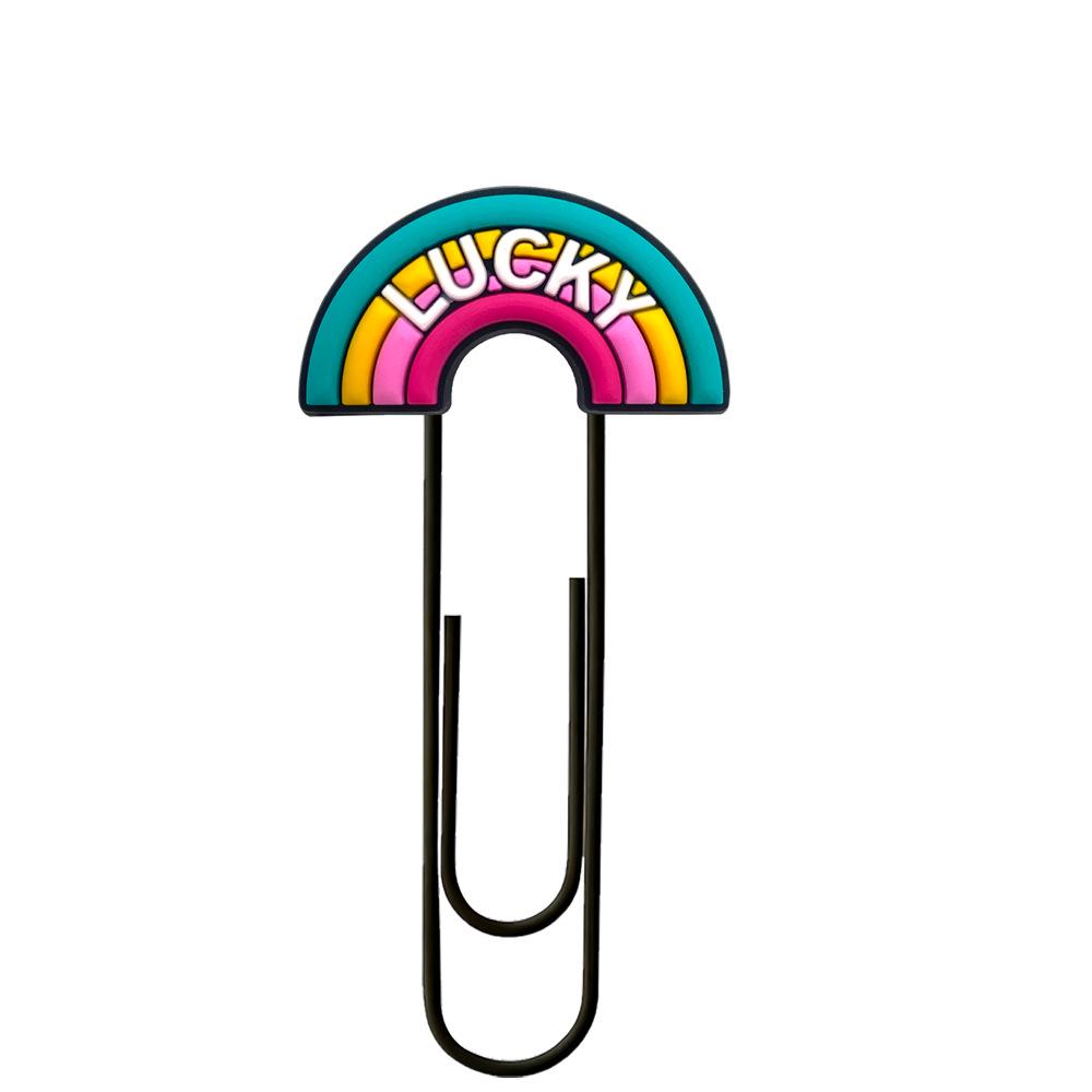 

Cartoon Phrase PVC Decorative Paper Clip - Cute Bookmark for DIY Office Supplies