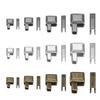 12Sets Metal Zipper Repair4 Sizes Zipper Insertion Pin #3#5#8#10 Zippers Latch Slider Retainer Bottom Stop Zipper