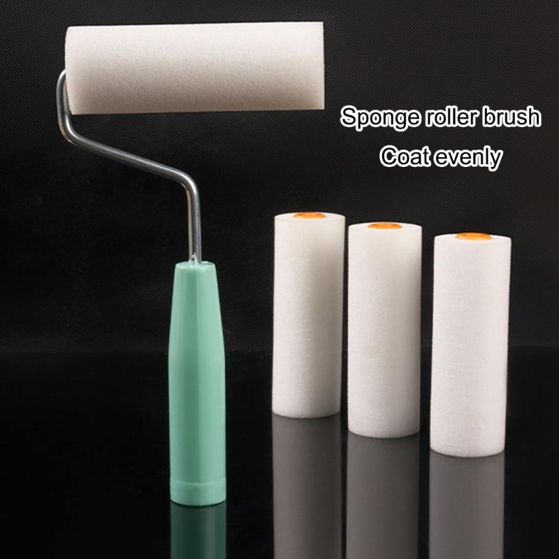 Sponge Cleaning Rollers with Ergonomic Thumb Grip Foam Paint Roller for Tile Glass Plastic Surfaces Maintenance