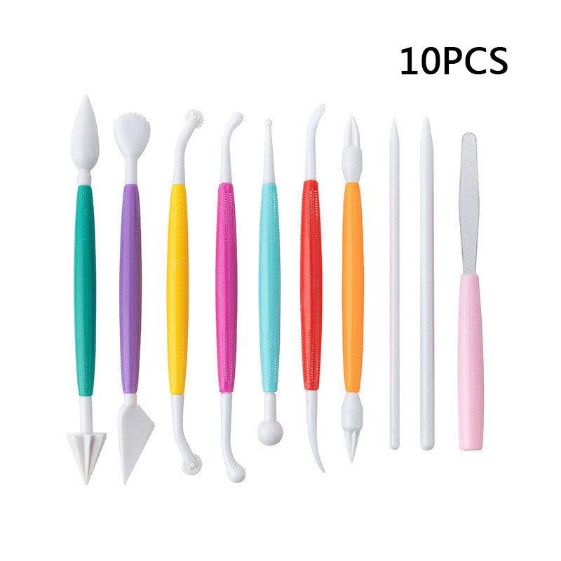 10-częściowy zestaw narzędzi do ceramiki i rzeźby w glinie