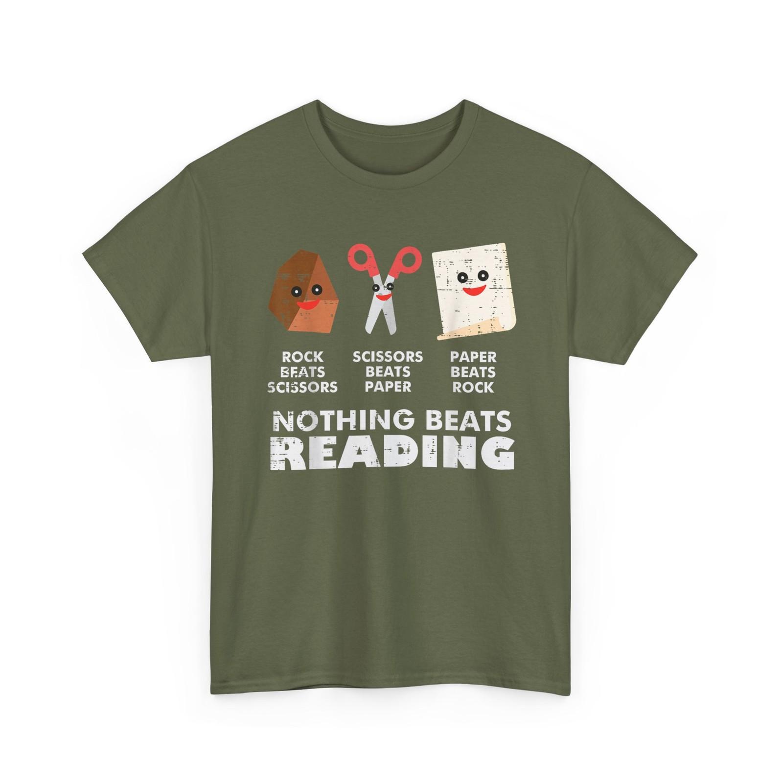 Nothing Beats Reading T-Shirt, Books Lovers Librarian Across America T-Shirt XXXXL