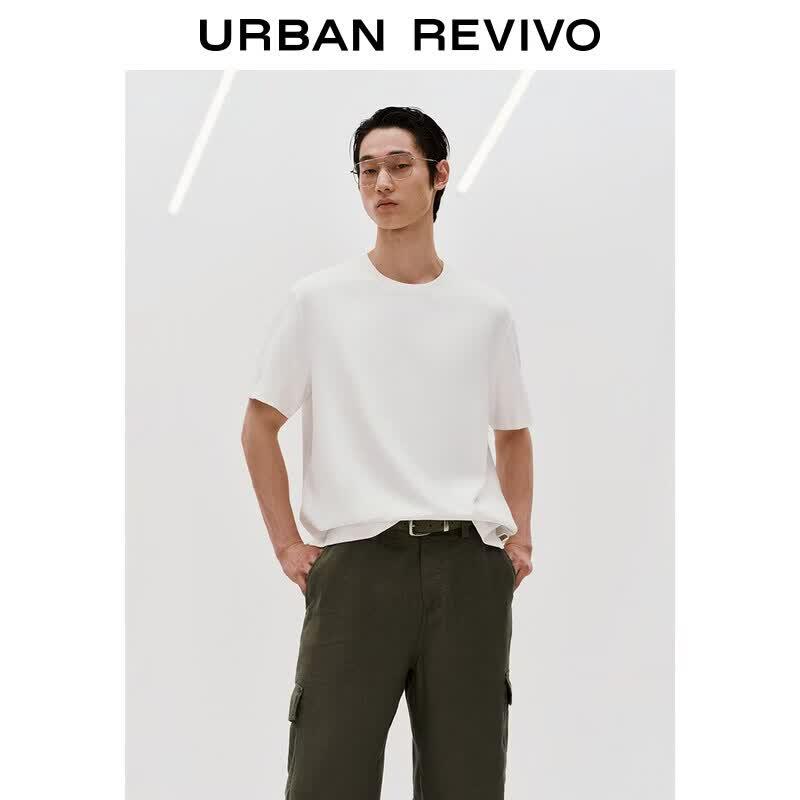UR2026 Men s Basic Round Neck Short Sleeve T-shirt XL