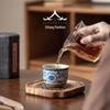 Ru Kiln Blue and White Lotus Ceramic Gongfu Teacup