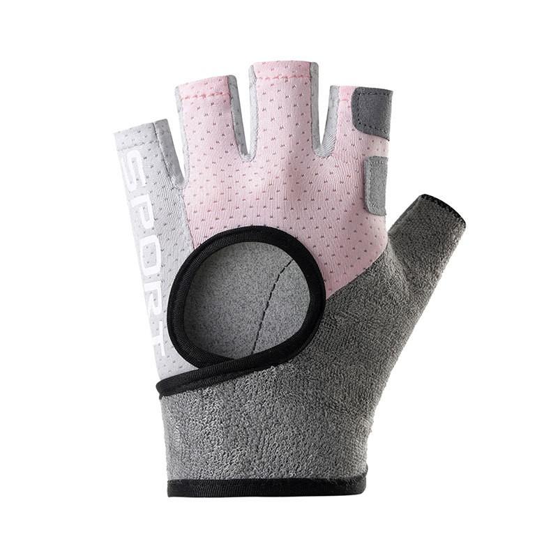 Unisex Half-Finger Gym Gloves Cycling Weightlifting Breathable Anti-Slip Durable Nylon Fitness Accessory
