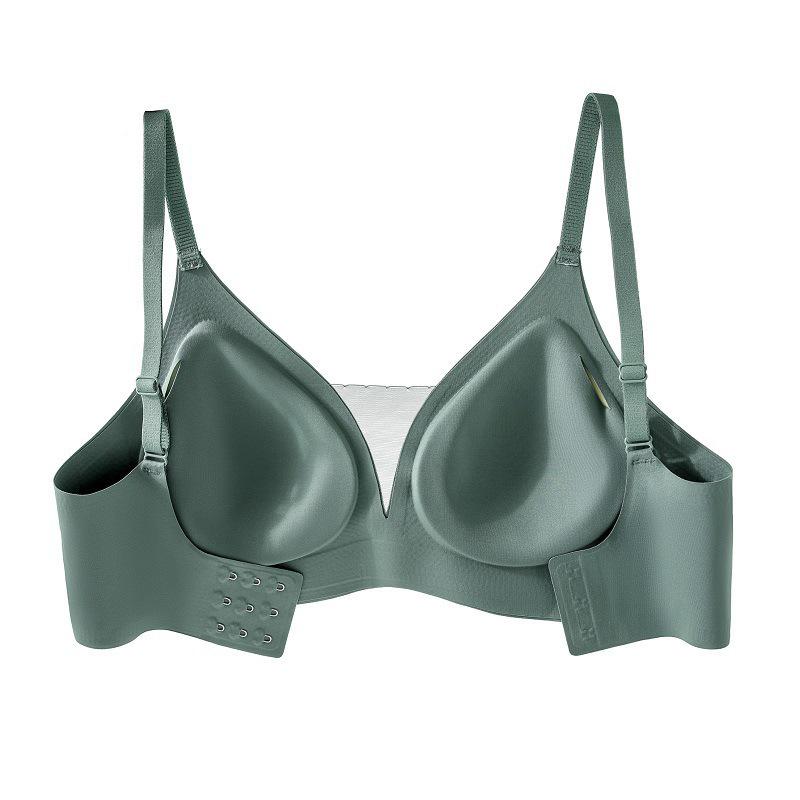Women's Seamless Wire-Free V-Neck Mesh Bra - Comfortable and Soft Support Underwear