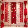 Wedding Decoration Set: Groom & Bride's Room Ornaments with Bunting & Robe Wall Décor