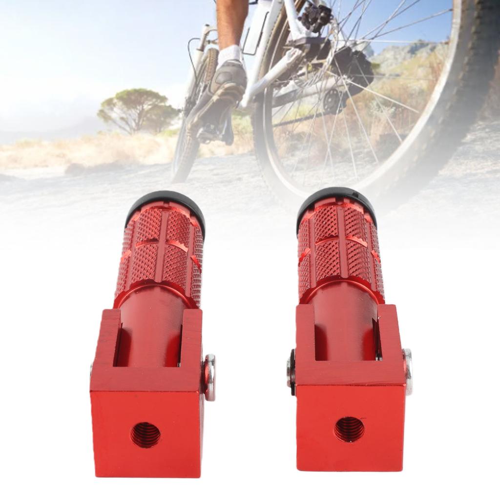 2Pcs Motorcycle Foldable Foot Pegs M8 Antislip Aluminium Alloy for Bikes ATV UTV Go Kart