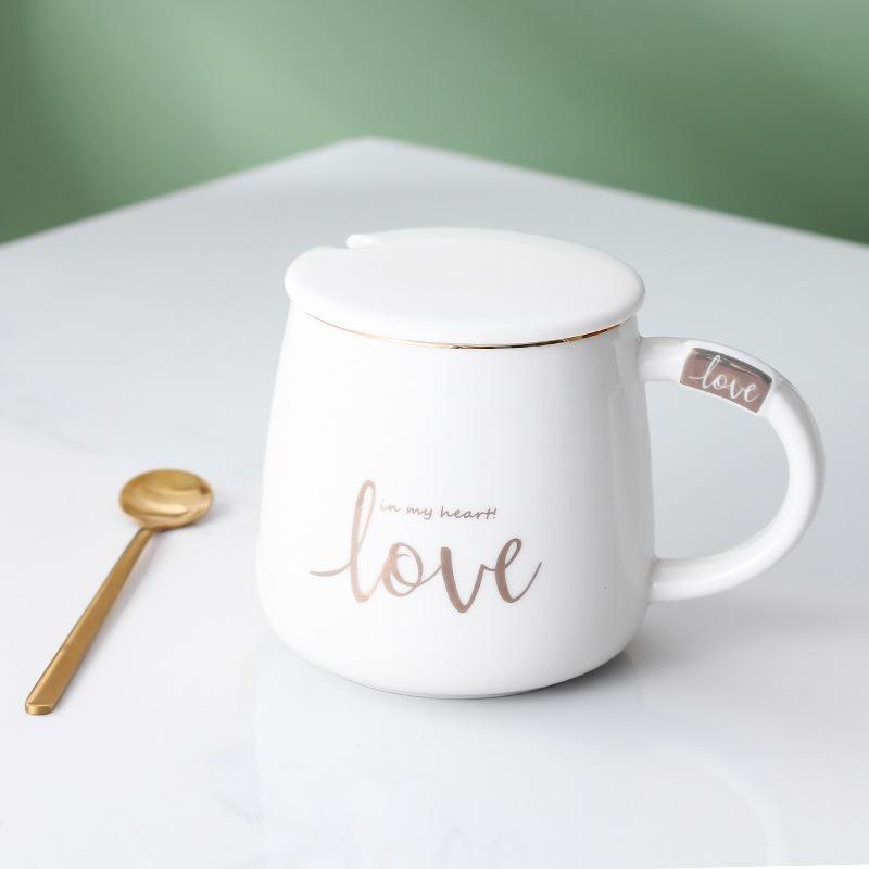 Creative Simple Fashion Ceramic Mug Office Gift Home Cup Coffee Cup Water Cup Couple Breakfast Cup