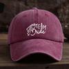 TEAM Bride Letter Print Baseball Hat Men's Outdoor Peaked Hat Trend