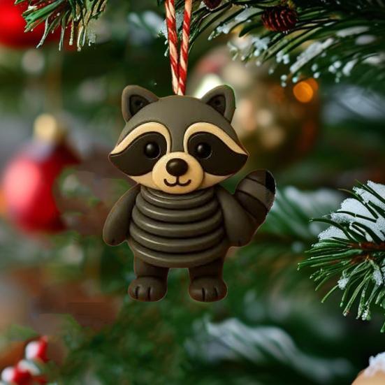 1 Set Button Highland Cow Craft Kit DIY Handmade Button Rabbit Owl Turtle Raccoon Squirrel Figurine Home Office Desktop Decoration Ornament