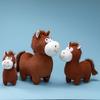 Soft Zodiac Pony Figurine PP Cotton Filling Horse Doll Ornament  Year of The Horse