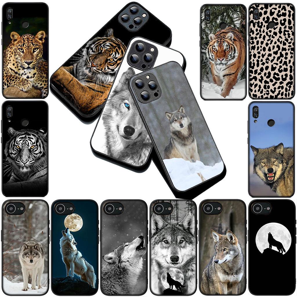 Stalking Wolf Art Tiger Silicone Phone Cover for Motorola Moto Edge 70 60 Fusion NEO Pro G Stylus G56 G96 G04 G05 20 Soft Case