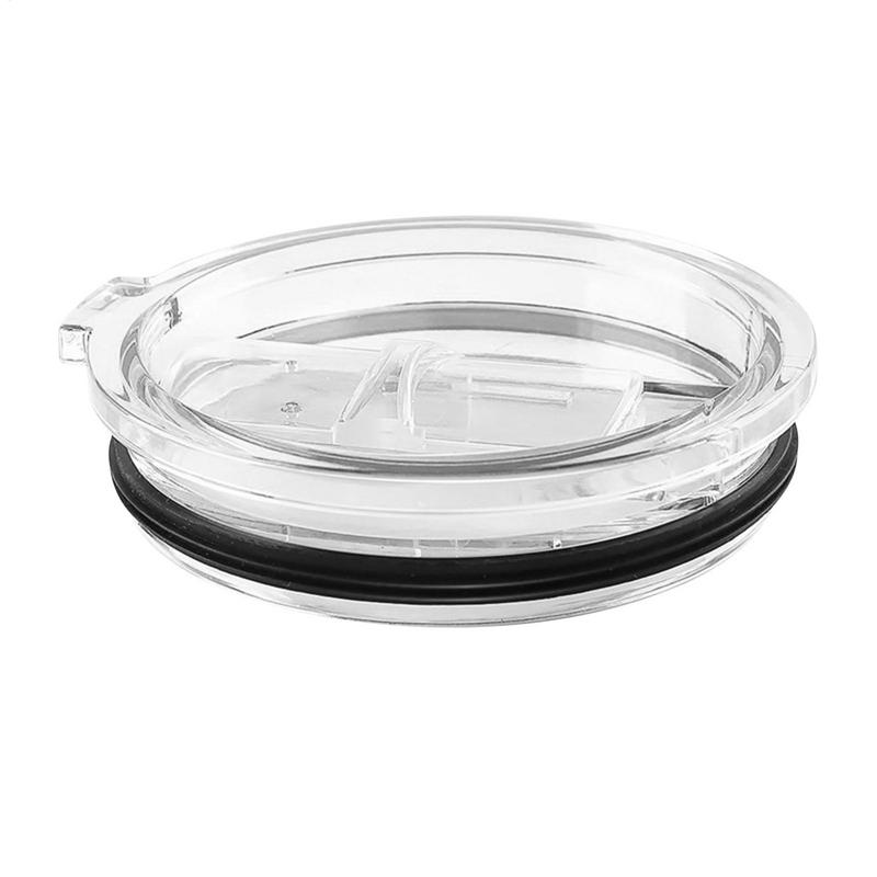 Mugglock Livsmedelsklassad BPA-fri Plast Skjutbart Transparent Ersättnings Sugrörshål Stänksäkert 20oz Smalt Tumblerlock