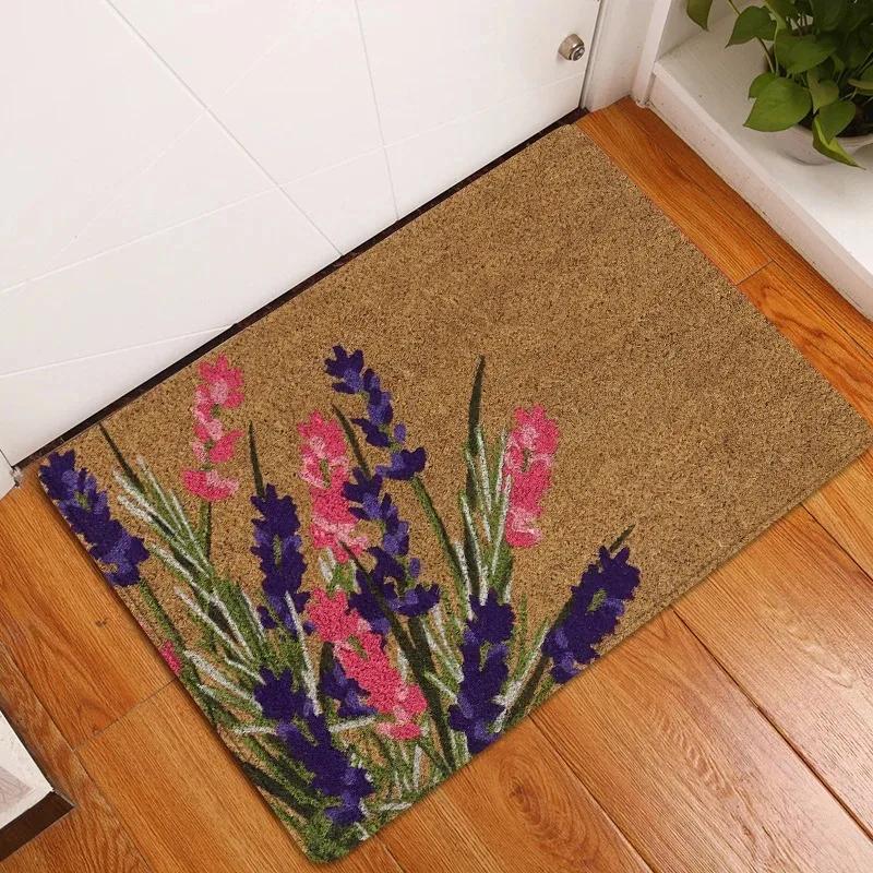 

Flowers Patten Mat for Living Room Bedroom Decoration Carpet Non-slip Kitchen Area Rug Home Office Washable Entrance Doormats 40x60cm
