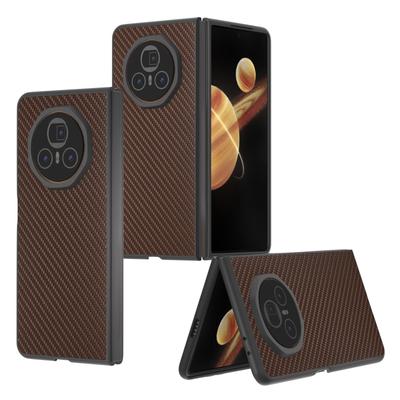 For Honor Magic V3 5G Case Carbon Fiber Texture PU+PC Phone Cover