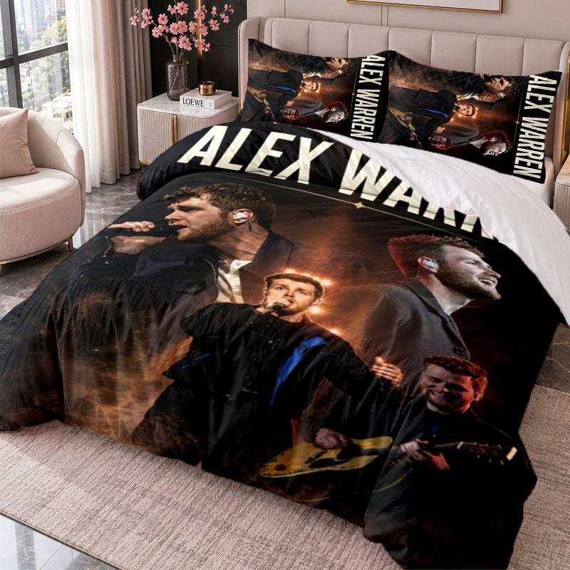 Alex Warren 3Pcs Bedding Set Duvet Cover With Two Pillowcases For Bedroom Home Decoration