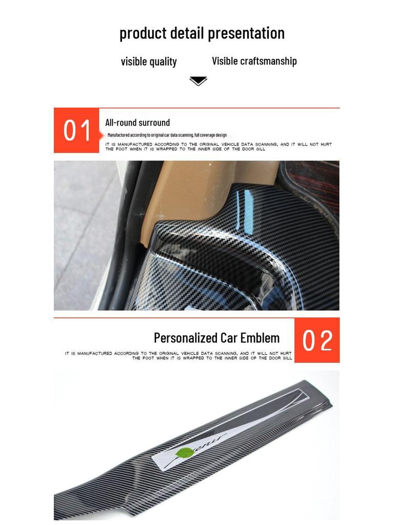 Otai Carbon Fiber Sill Strip for 2017-18 Buick GL8 ES 28T Business Car